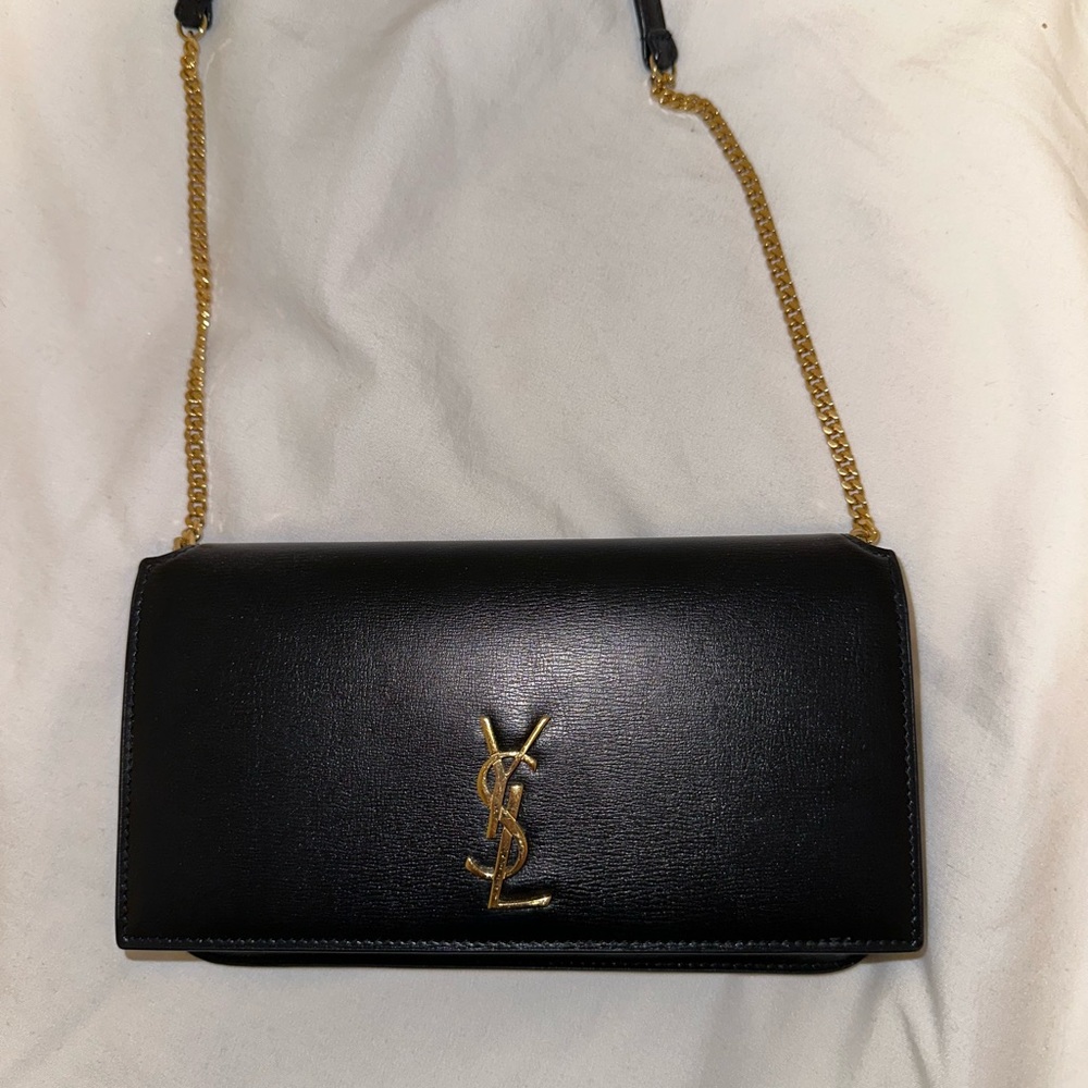 YSL Monogramme leather pouch